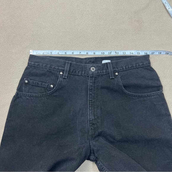Vintage Levis 545 Jeans Mens Tag 34x30 Black Loose Fit Tapered Leg Y2k Brown tab - Picture 5 of 9